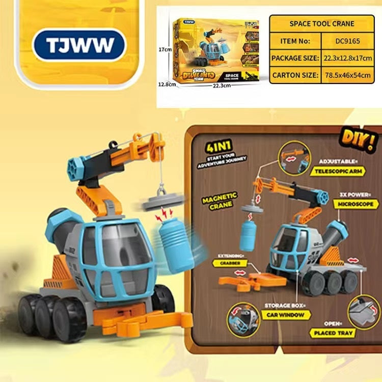Outdoor Microscope 4-in-1 Construction Vehicle Off-road Vehicle Periscope Submarine Water Gun - LJ Enterprise